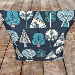 森林靠墊 2025 森林圖案背海軍藍 - 檜木香 - 第9張的照片