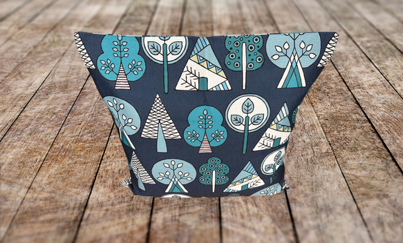 森林靠墊 2025 森林圖案背海軍藍 - 檜木香 - 第9張的照片