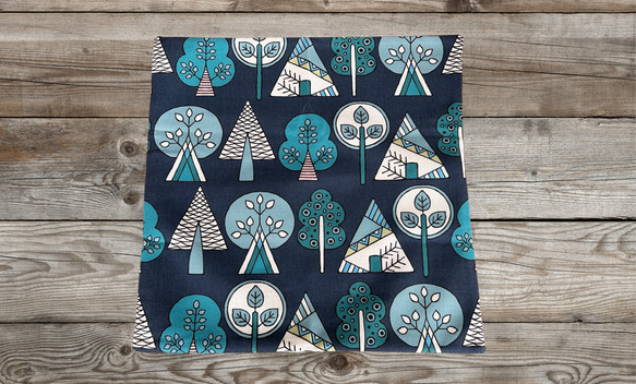 森林靠墊 2025 森林圖案背海軍藍 - 檜木香 - 第6張的照片