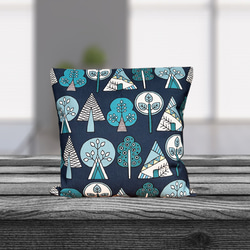 森林靠墊 2025 森林圖案背海軍藍 - 檜木香 - 第10張的照片