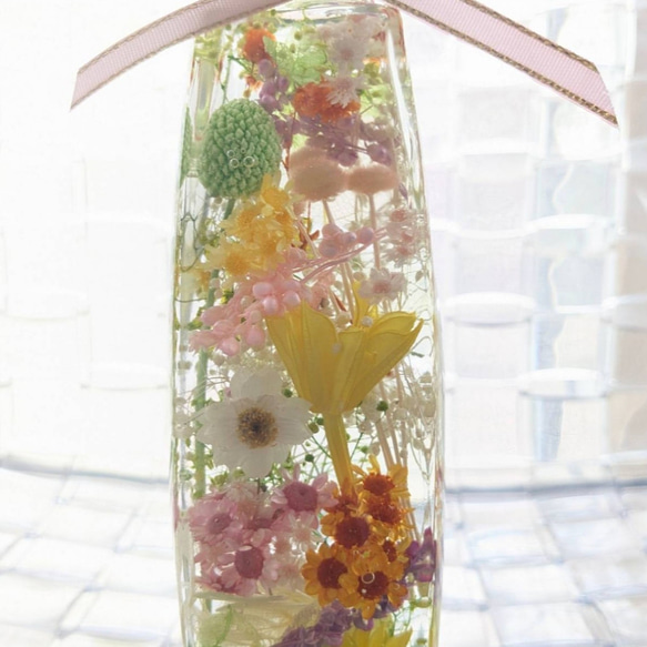 敬老の日 母の日 誕生日 爽やかな色合いのエレガントハーバリウム ラッピング無料 箱付き ギフト 5枚目の画像