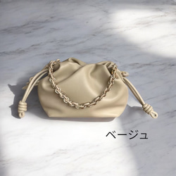 フラメンコ巾着風チェーンショルダーバッグ 12枚目の画像