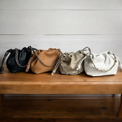 フラメンコ巾着風チェーンショルダーバッグ 1枚目の画像