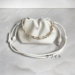 フラメンコ巾着風チェーンショルダーバッグ 8枚目の画像