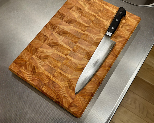 エンドグレインカッティングボード レンガ風デザイン 木製まな板