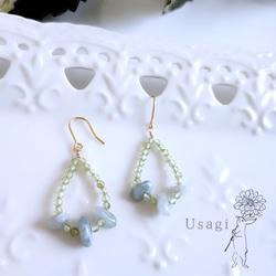 瀬織津姫＊～浄化の雫～AAA天然水晶ブレスレット ブレスレット Usagi