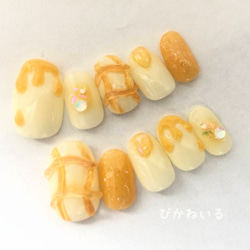 キャンディーカラー♡うるうるぷっくりフルーツネイル ネイルチップ