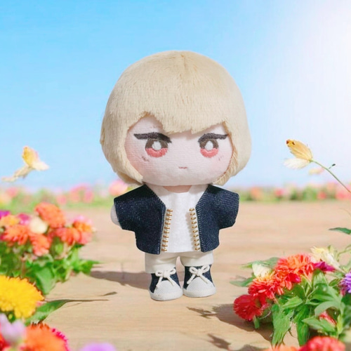 10cmぬい服 デニムジャケット、インナー、パンツセット