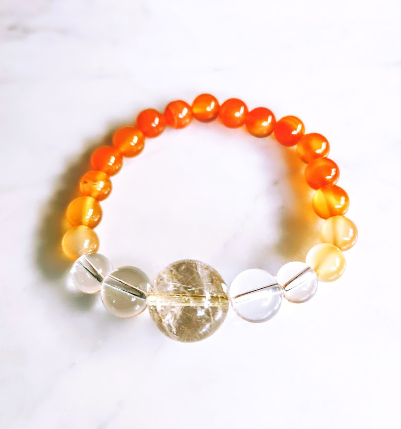 夢を叶えるバイタリティを身につける ☆カーネリアン太陽ブレスレット