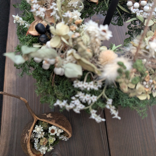 お値下げしました 置いて飾って上から見るフライングリース ナチュラル