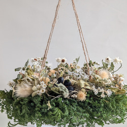 お値下げしました 置いて飾って上から見るフライングリース ナチュラル