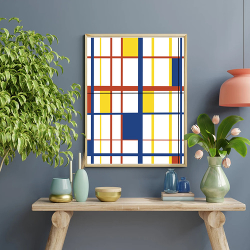 抽象画 A4サイズ 多色使い 抽象画アート No.033 透明水彩紙 B2サイズ | kasui_artwork