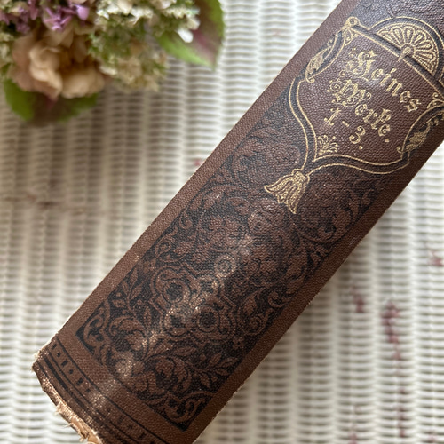 アンティーク書籍 クラシカルな天使柄の書籍 本 1887年発行