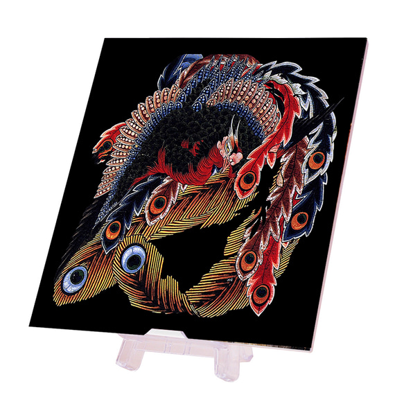 葛飾北斎『 八方にらみ鳳凰図 』のフォトタイル（浮世絵シリーズ
