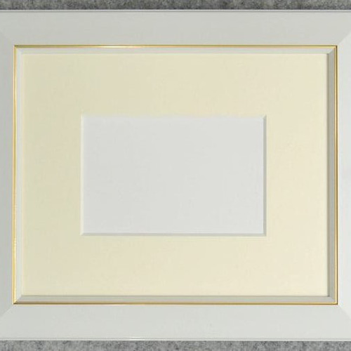 野花の咲く丘02」アクリル画 原画 風景画 額縁付 ハガキサイズ 絵画