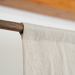 日本の美を纏う、リネン100%の暖簾（のれん)　選べる9色/3サイズ　麻100%　日本製 4枚目の画像