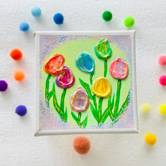 アクリル画　チューリップ　1011 アクリル画 チューリップ 1011