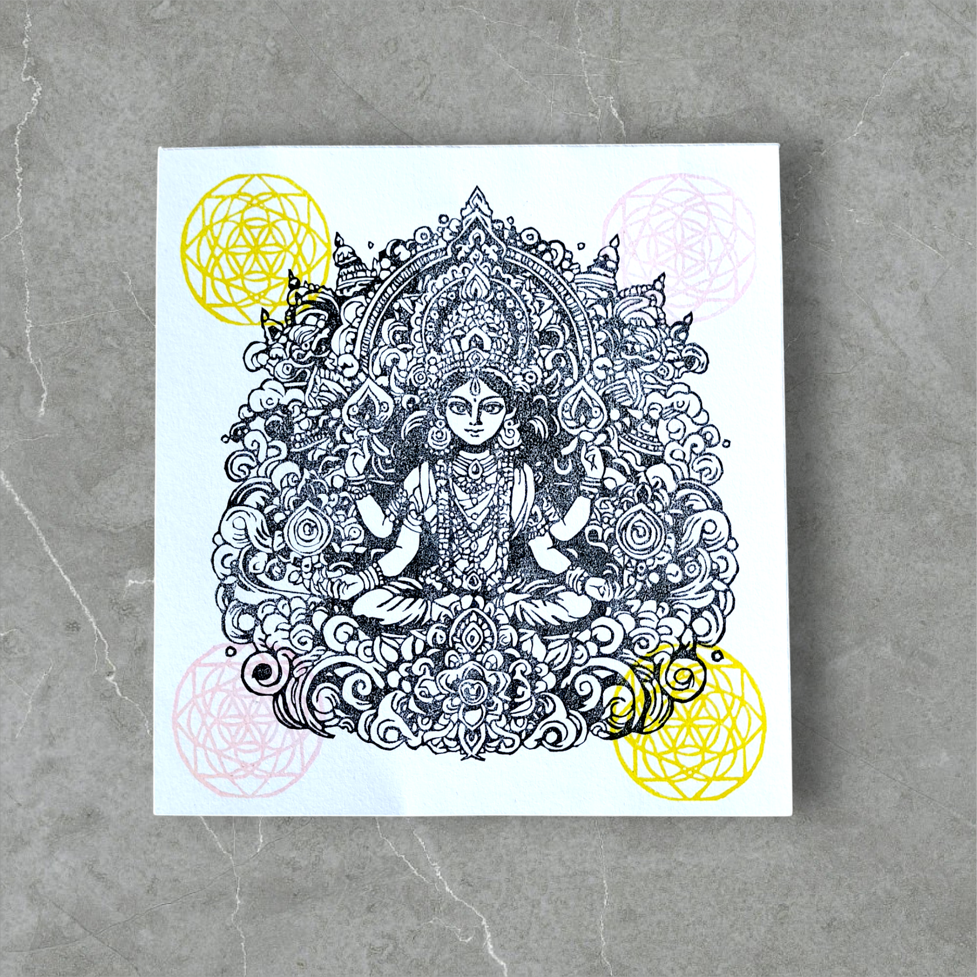 消しゴムハンコ☆カーリー☆女神☆ヒンドゥー教☆２点セット