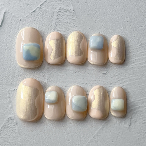 ネイルチップ うねうねデザイン 個性派ネイル ネイルチップ（つけ爪