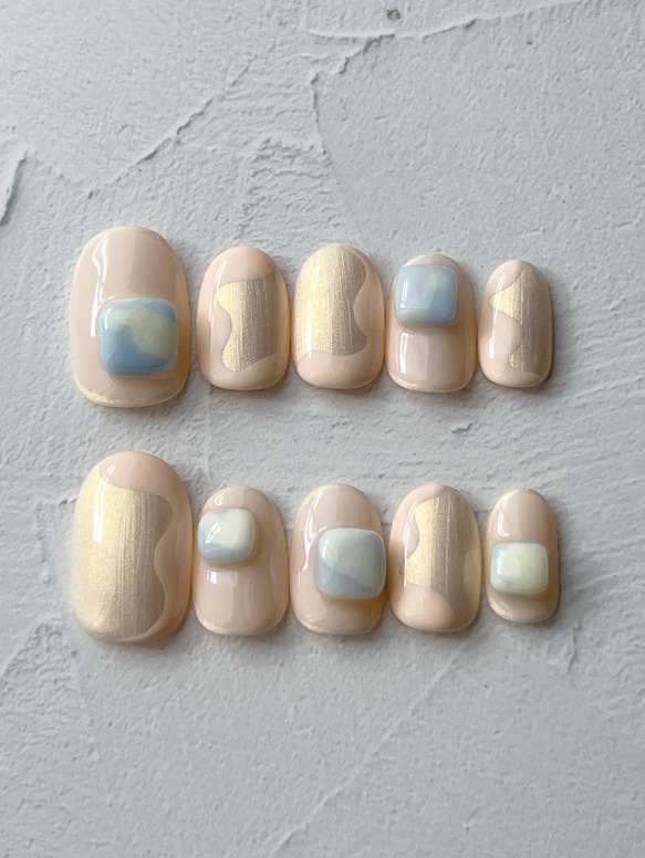 ネイルチップ うねうねデザイン 個性派ネイル ネイルチップ（つけ爪