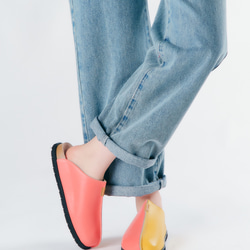 色を楽しむフットベットミュール ＃イエローコンビ ＃ベージュコンビ 7枚目の画像