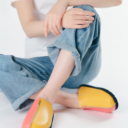 色を楽しむフットベットミュール ＃イエローコンビ ＃ベージュコンビ 9枚目の画像