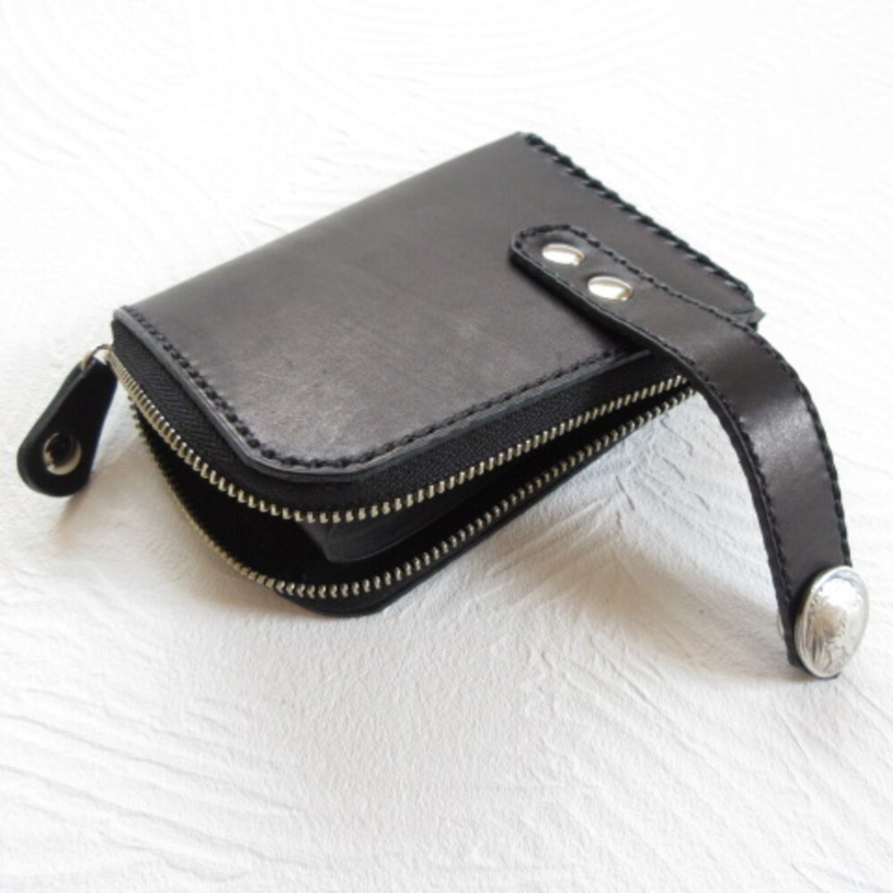 《biker mono》Ｌ字ファスナー・ショートウォレット・サドルレザー・0503