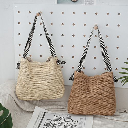 ≪STAUD≫LA発 スタウド ラフィアバッグ かごバッグ ボーダー柄 大特価】4色展開 ストライプ ボーダー PARIS ストローバッグ