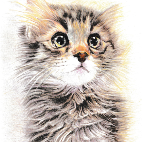 (ご依頼作品)鯛焼きを咥えた猫　油絵　原画　ミニ絵画　オリジナル　手描き 鯛焼きを咥えた猫油絵原画ミニ絵画オリジナル手描き