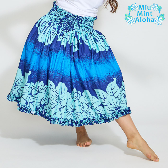 パウスカート 細見えパウスカート　フラダンス　太って見えないパウスカート　p00607　受注生産および即納