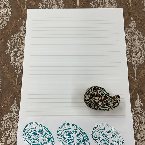 インド　ブロックプリント　木版染　ウッドスタンプ インド ウッドブロック スタンプ(木版) ② | Phnom プノン