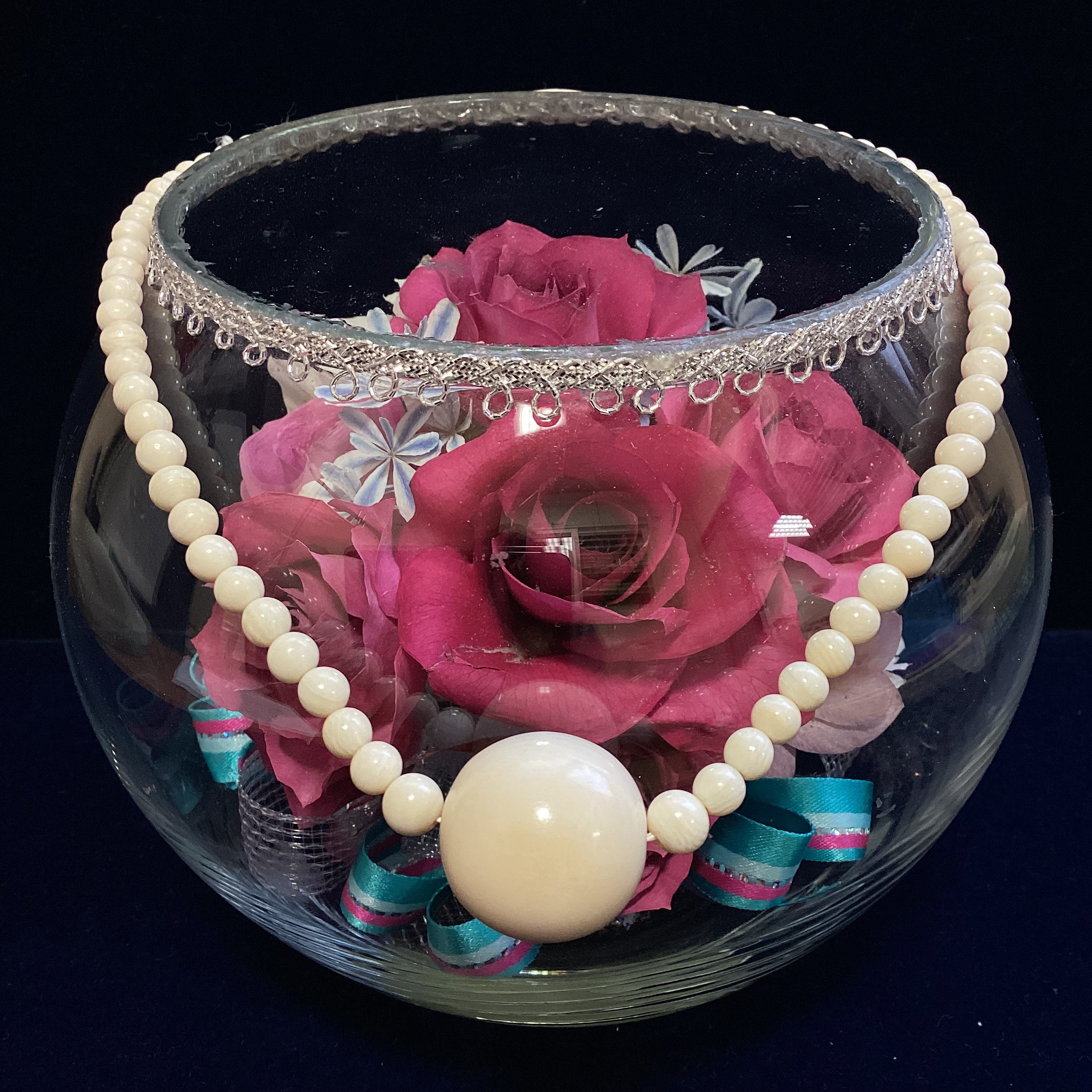 ☆本象牙ネックレス（一粒大玉）R-4