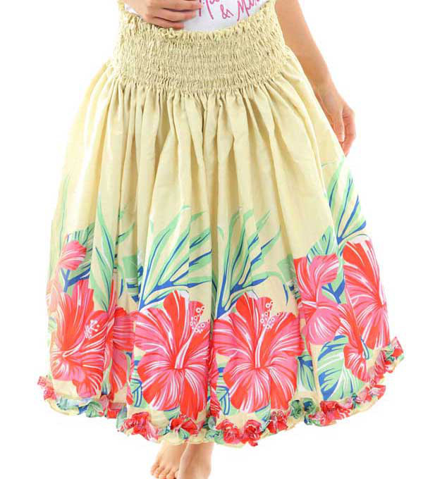 パウスカート 細見えパウスカート　フラダンス　太って見えないパウスカート　p00638　受注生産および即納