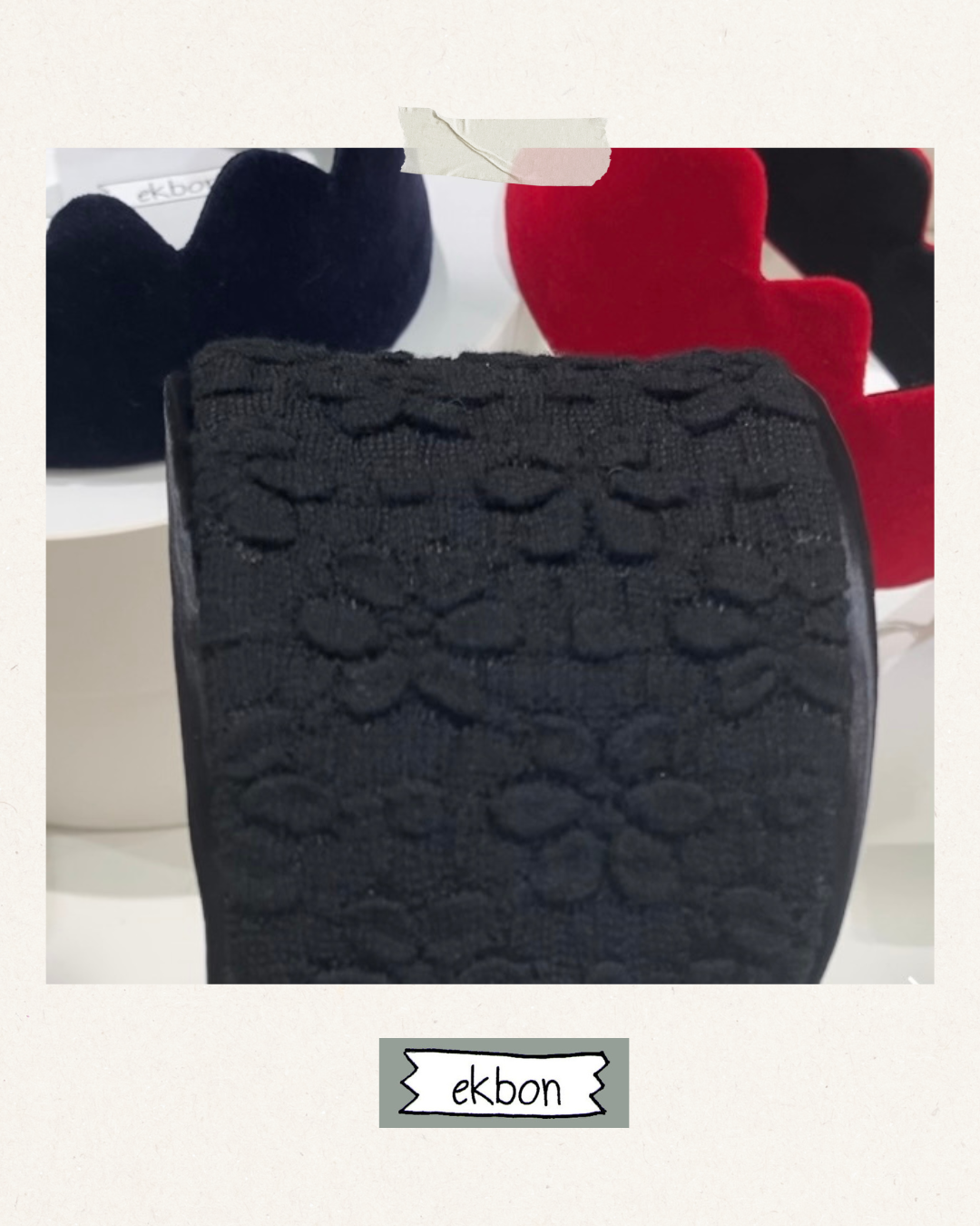 【2way カチューシャ  ブリジット（幅広）】レース パイピング〈ブラック〉