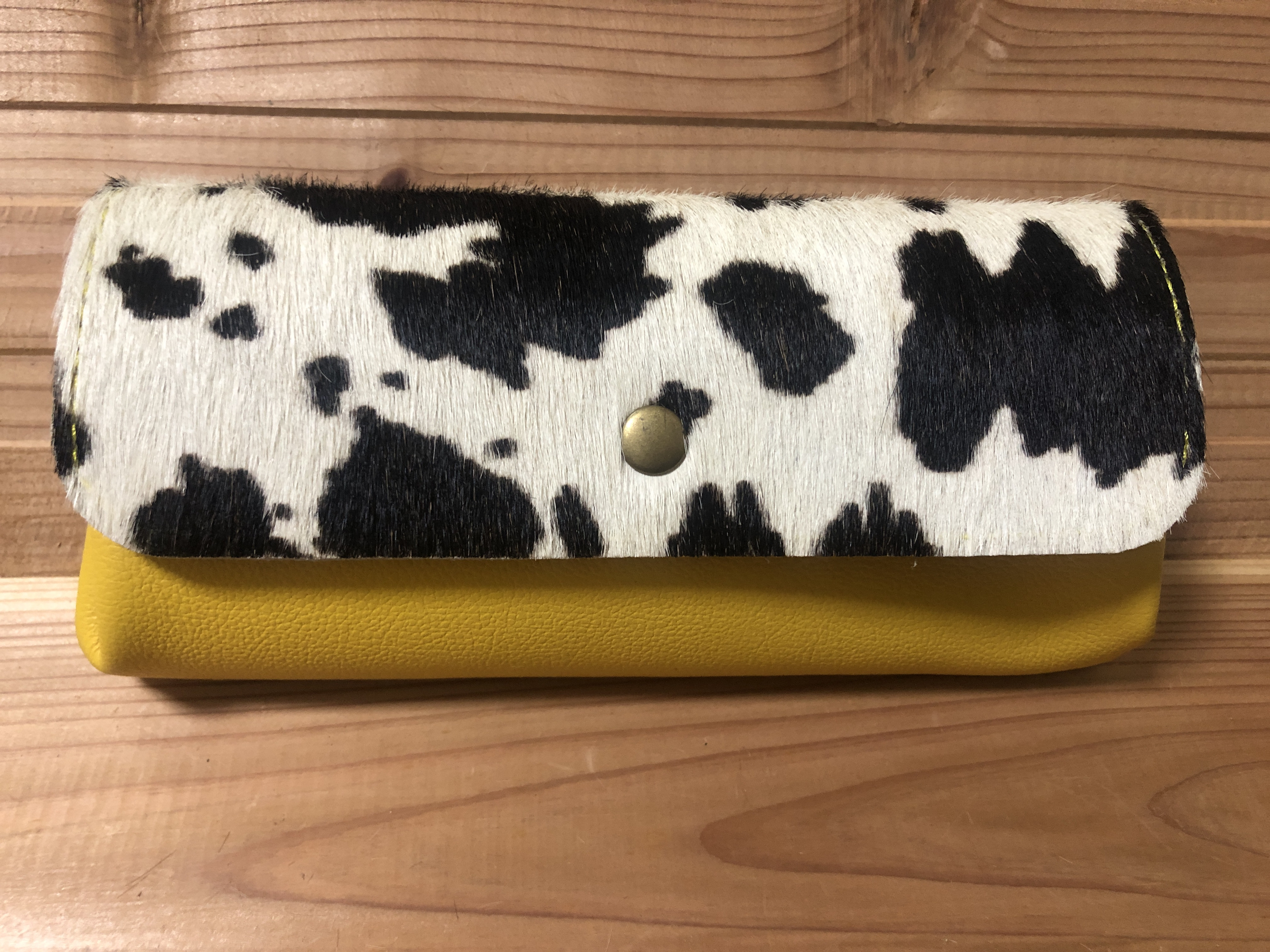 レザーハラコふっくら長財布☆