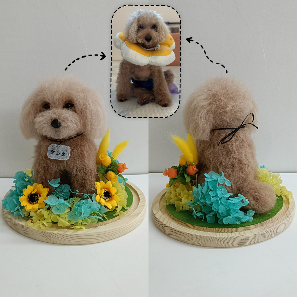 【羊毛フェルトII】愛犬 そっくり ぬいぐるみ✨ペットぬいぐるみ✨猫✨亡くなっ た 犬 ぬいぐるみ