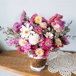 夏☀︎SALE！ブルーファンタジアのハーフリース／ブーケスワッグセット dry-flower-bouquet-swag-blue-