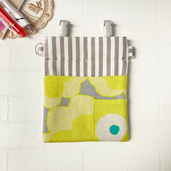 保温保冷ペットボトルカバー 北欧風花柄 イエロー コーラルオレンジ