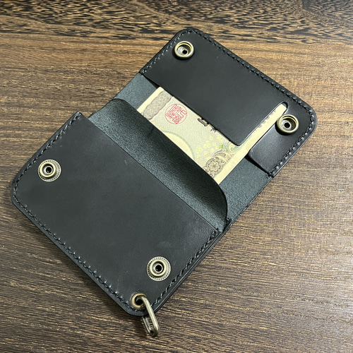 ショートトラッカーウォレット 財布 ミニ コンパクト（本革