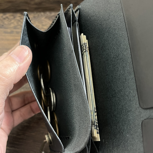 ショートトラッカーウォレット 財布 ミニ コンパクト（本革