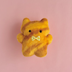 ビオラの花飾り ポシェットしたょ！milk teaのねこちゃん