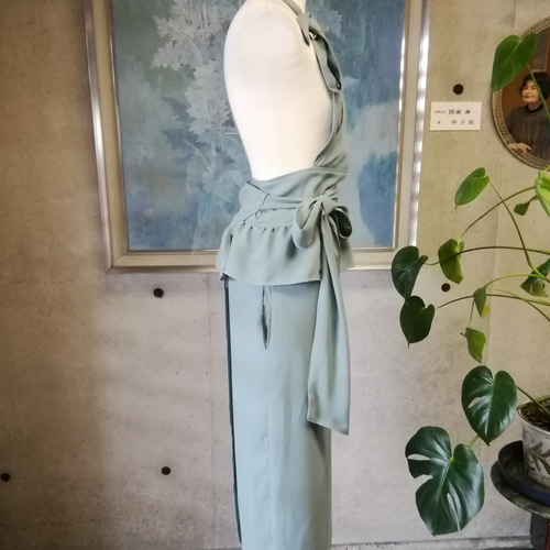 茶道お稽古に最適。ロングエプロン【7L-10L/日本製】127100-39-3 茶道お稽古に最適。ロングエプロン【7L-10L/日本製】127100-39-3