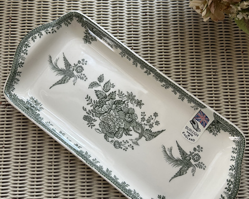 英国 Burleigh バーレイ社 グリーンアジアンティックフェザンツ