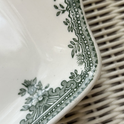 バーレイ　グリーンアジアティックフェザンツ　サンドイッチトレイ 英国 Burleigh バーレイ社 グリーンアジアンティックフェザンツ