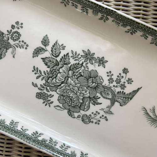 英国 Burleigh バーレイ社 グリーンアジアンティックフェザンツ