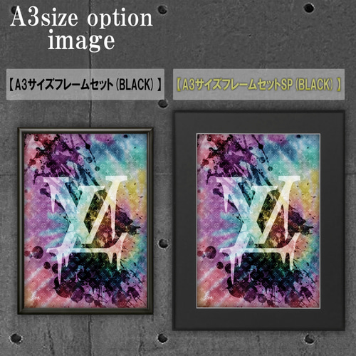 KAWS type☆オマージュアートインテリアポスター＃424☆ハンドメイド