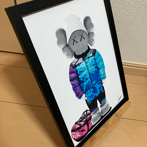 KAWS type☆オマージュアートインテリアポスター＃426