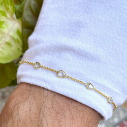 イタリア製　ビンテージ　k14 14金　ブレスレット　アンクレット ヴィンテージk14 アンクレットブレスレット