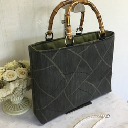 花ぷらら・・大島紬・カバン・トートバッグ・135 花ぷらら・オリジナル・1点物・洋服でも着物でも使える・ハンドメイド