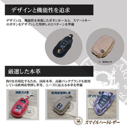 【個別オーダー専用】スマートキーケース　コペン車用　本革　　ダイヤモンドパイソン仕様　【レザーキースーツ】 9枚目の画像